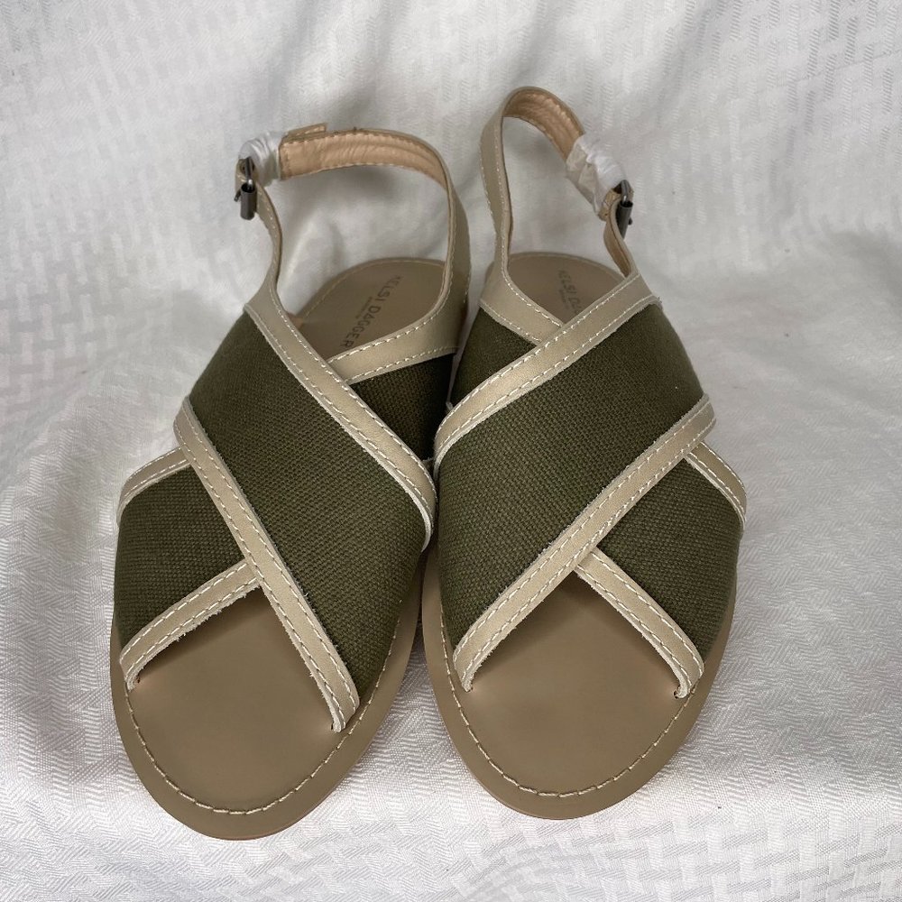 Kelsi Dagger Leather & Canvas Sandals Hinsdale